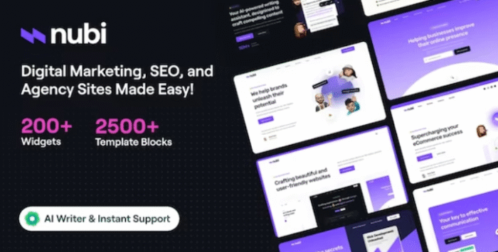 Nubi – Digital Marketing & SEO WordPress Theme