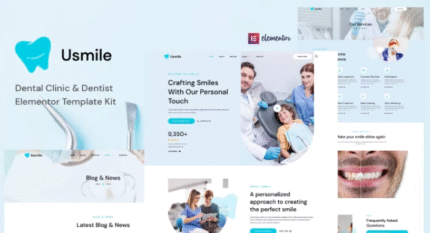 Usmile – Dental Clinic & Dentist Elementor Template