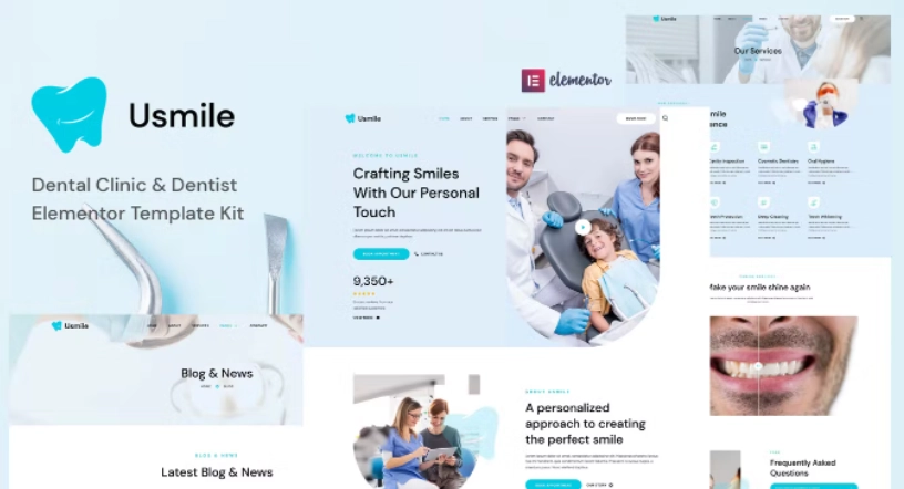 Usmile – Dental Clinic & Dentist Elementor Template