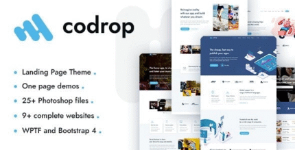 Codrop – App Landing Page Theme
