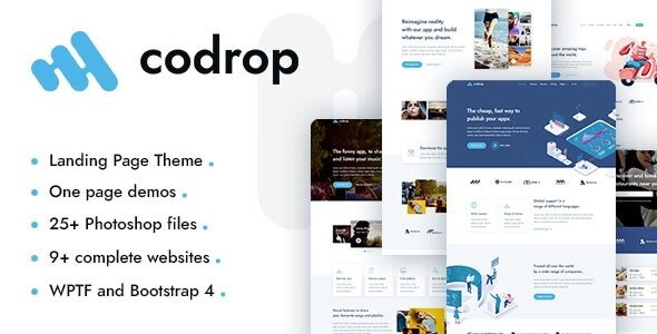 Codrop - App Landing Page Tema