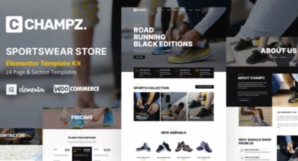 Champz - Plantilla de tienda online de zapatillas y ropa deportiva