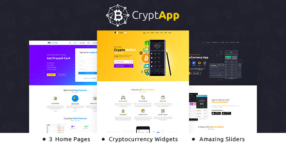 Crypt App – Landing Page WordPress Crypt App – Landing Page WordPress