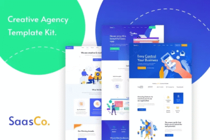 SassCo - App Landing & Startup Plantilla Elementor