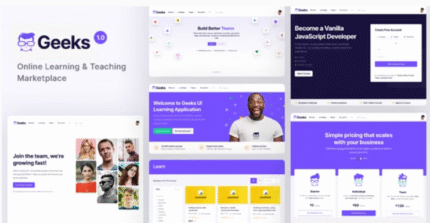 Geeks - Online Learning Marketplace WordPress Theme