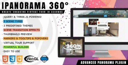 iPanorama 360° - Constructor de visitas virtuales para WordPress