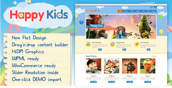 Happy Kids – Children WordPress Theme Happy Kids – Children WordPress Theme