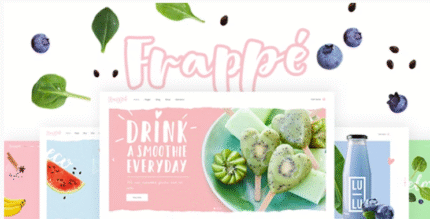 Frappé – Smoothie, Juice Bar and Organic Food Theme