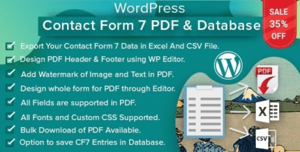 Formulario de contacto de WordPress 7 PDF