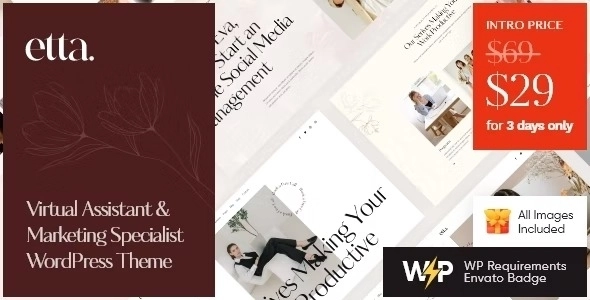 Etta - Asistente Virtual y Especialista en Marketing Tema de WordPress