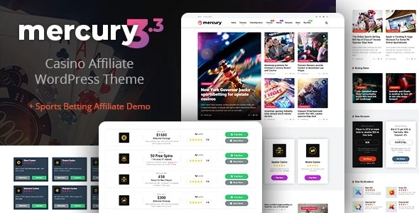 Mercury – Affiliate WordPress Theme. Casino, Gambling & Other Niches. Reviews & News Mercury – Affiliate WordPress Theme. Casino, Gambling & Other Niches. Reviews & News
