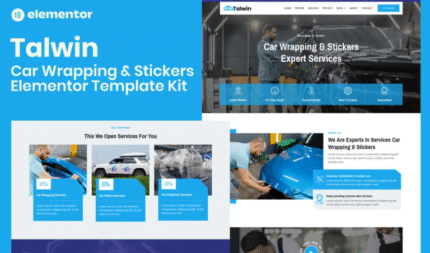 Talwin - Car Wrapping & Stickers Plantilla Elementor Pro