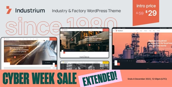 Industrium Industry & Factory WordPress Theme Industrium Industry & Factory WordPress Theme