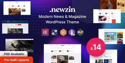 Newzin – WordPress Newspaper & Magazine Theme