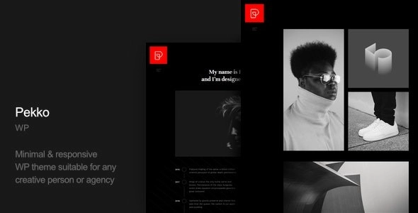 Pekko – Minimal Dark WordPress Theme