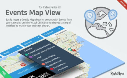 Google Map View add-on for Calendarize it