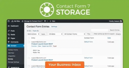 Contact Form 7 Storage