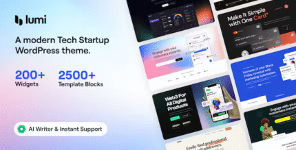 Lumi Tech Startup WordPress Theme