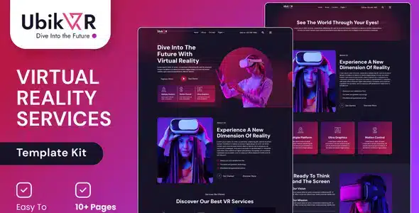 UbikVR Virtual Reality Services Elementor Kit
