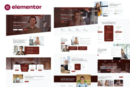 Timku – Virtual Assistant Business Elementor Template