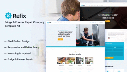 Refix – Appliance Repair Company Elementor Template