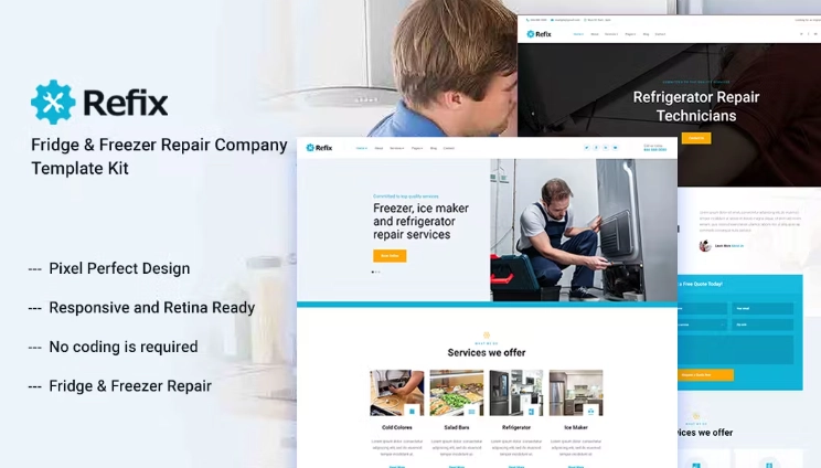 Refix – Appliance Repair Company Elementor Template Refix – Appliance Repair Company Elementor Template