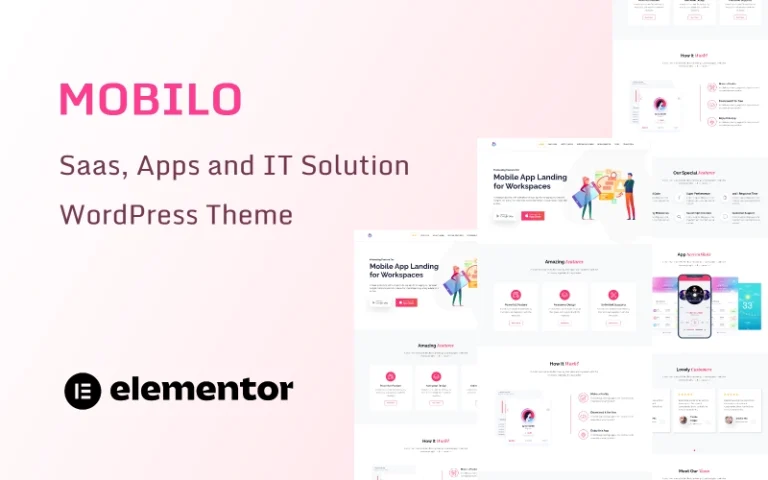 Mobilo – Saas, Apps landing and IT Solution One Page WordPress Theme Mobilo – Saas, Apps landing and IT Solution One Page WordPress Theme