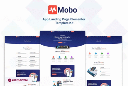 Mobo – App Landing Page Elementor Template
