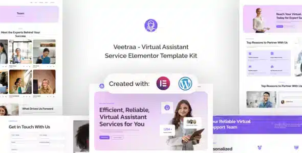 Veetraa Virtual Assistant Service Elementor Kit