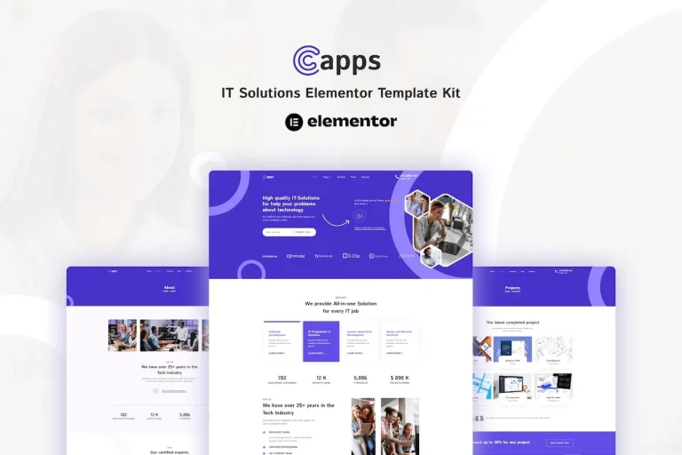Capps – IT Solutions Elementor Template