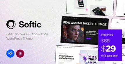 Softic – SAAS Software & Application WordPress Theme