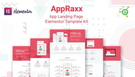 AppRaxx – App Landing Page Elementor Template