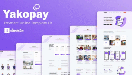 Yakopay – Online Payment App Elementor Template