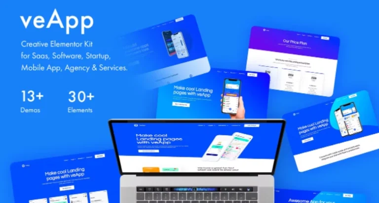 veApp – Mobile App & Startup Elementor Template veApp – Mobile App & Startup Elementor Template