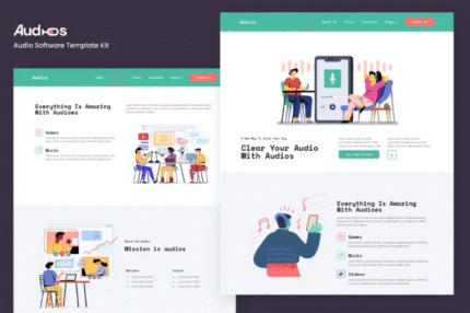 Audios – App Showcase Elementor Template
