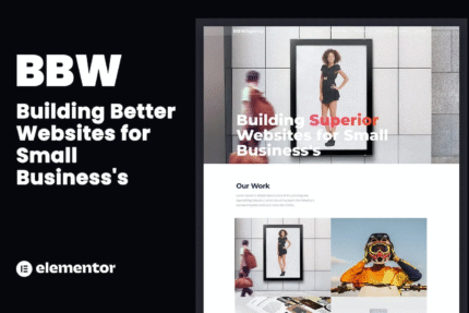 BBW - Plantilla Elementor para Agencia de Diseño Web