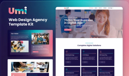 Umi - Plantilla Elementor para Agencia de Diseño Web