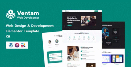 Ventam Diseño Web Elementor Plantilla Kit