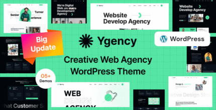 Ygency - Agencia de diseño web Elementor WordPress Theme