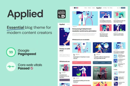 Applied - Tema de blog esencial para creadores modernos
