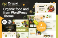 Orgaxi – Organic food and fram WordPress Theme