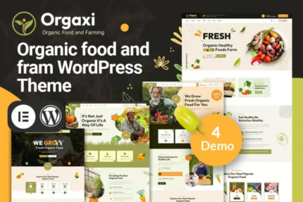 Orgaxi – Organic food and fram WordPress Theme