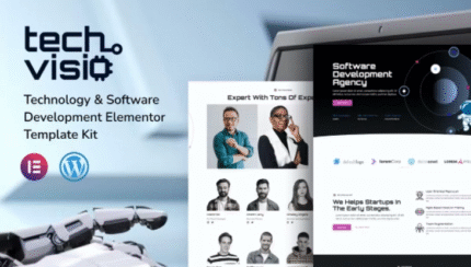 Techvisio Tecnología y Desarrollo de Software Plantilla Elementor